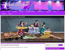 Tablet Screenshot of bethfowlerschoolofdance.com